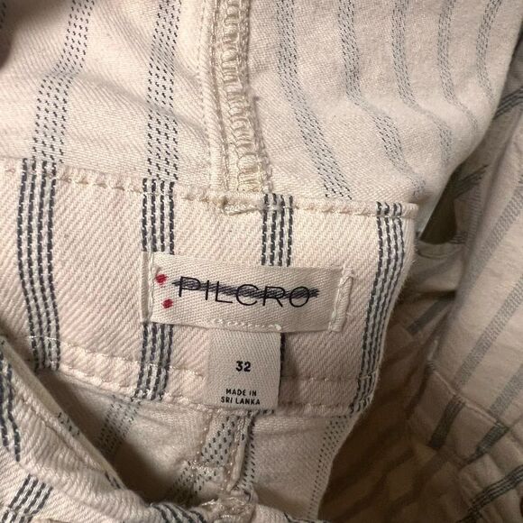 Anthropologie Pilcro Railroad Stripe Painter Denim Overalls NWOT - Picture 8 of 8